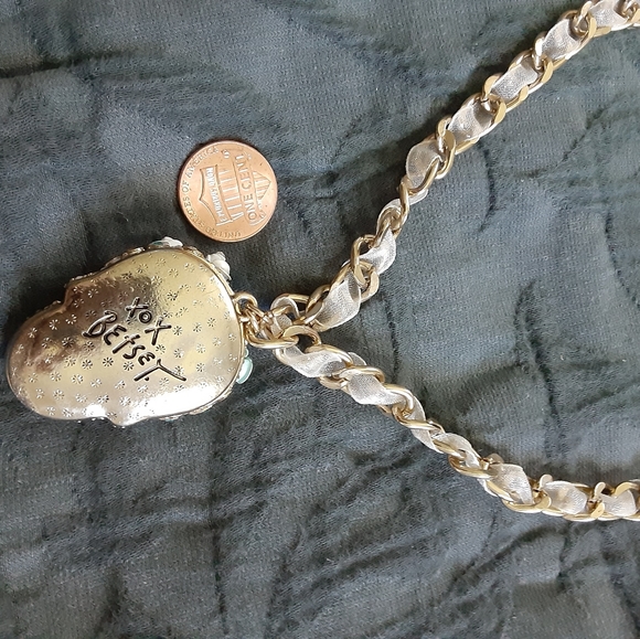 Betsey Johnson Rhinestone Sugar Skull Necklace - Picture 5 of 7